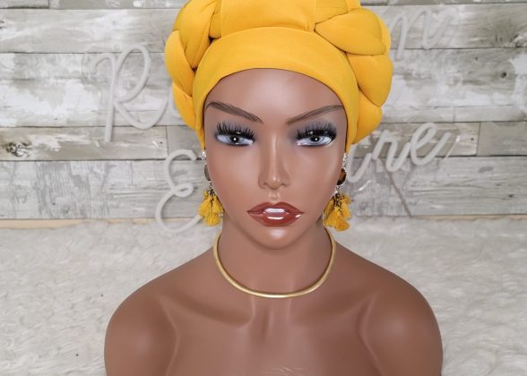2 Piece Turban Cap