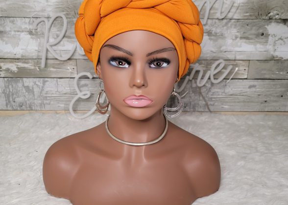 2 Piece Turban Cap