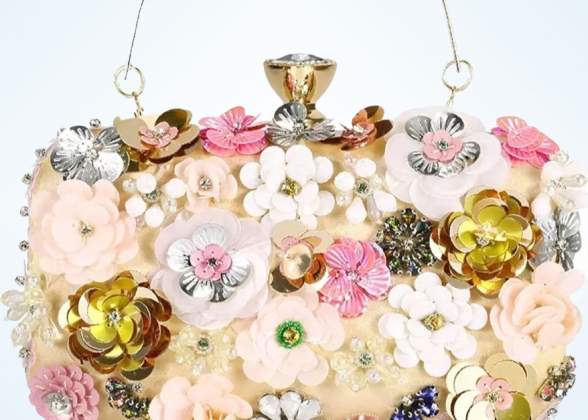 Colorful Floral Clutch Evening Bags