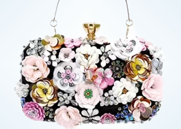 Colorful Floral Clutch Evening Bags