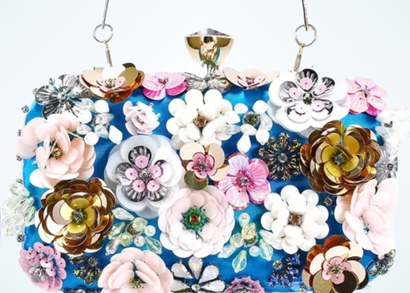Colorful Floral Clutch Evening Bags