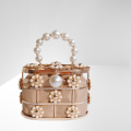 Pearl Basket Evening Clutch Bag