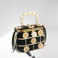 Pearl Basket Evening Clutch Bag
