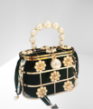 Pearl Basket Evening Clutch Bag