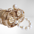 Pearl Basket Evening Clutch Bag