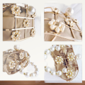 Pearl Basket Evening Clutch Bag