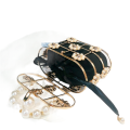 Pearl Basket Evening Clutch Bag