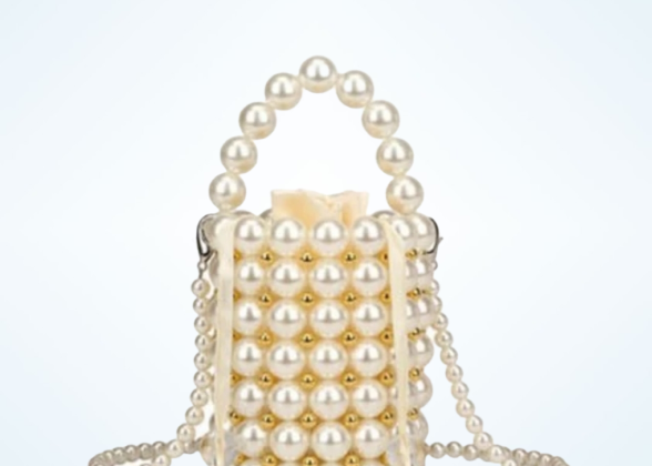 Luxury Pearl Bucket Bag