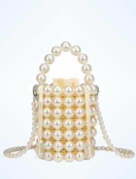 Luxury Pearl Bucket Bag