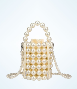 Luxury Pearl Bucket Bag