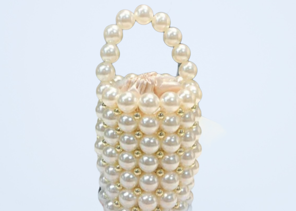 Luxury Pearl Bucket Bag