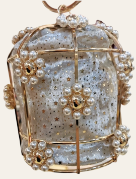 Women’s Fashion Handmade Gold Bucket Purse