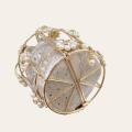 Women's Fashion Handmade Gold Bucket Purse