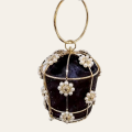 Women's Fashion Handmade Gold Bucket Purse