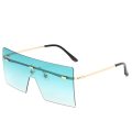 Oversized Rimless Fashion Sunglasses