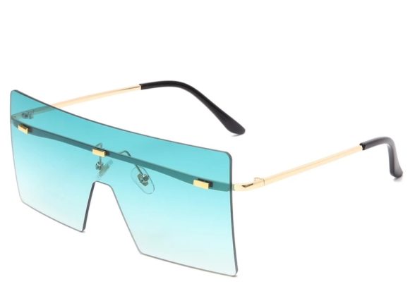 Oversized Rimless Fashion Sunglasses