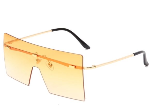 Oversized Rimless Fashion Sunglasses