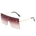 Oversized Rimless Fashion Sunglasses