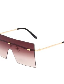 Oversized Rimless Fashion Sunglasses