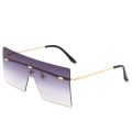 Oversized Rimless Fashion Sunglasses