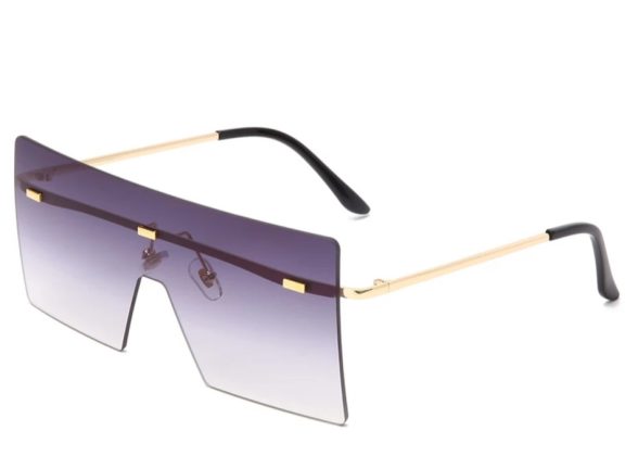 Oversized Rimless Fashion Sunglasses