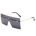 Oversized Rimless Fashion Sunglasses