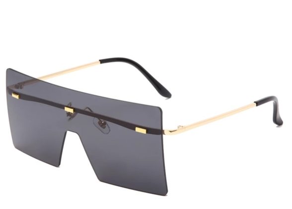 Oversized Rimless Fashion Sunglasses